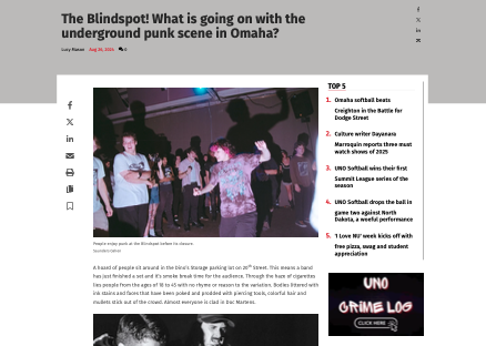 The Blindspot! What is going on with the underground punk scene in Omaha?